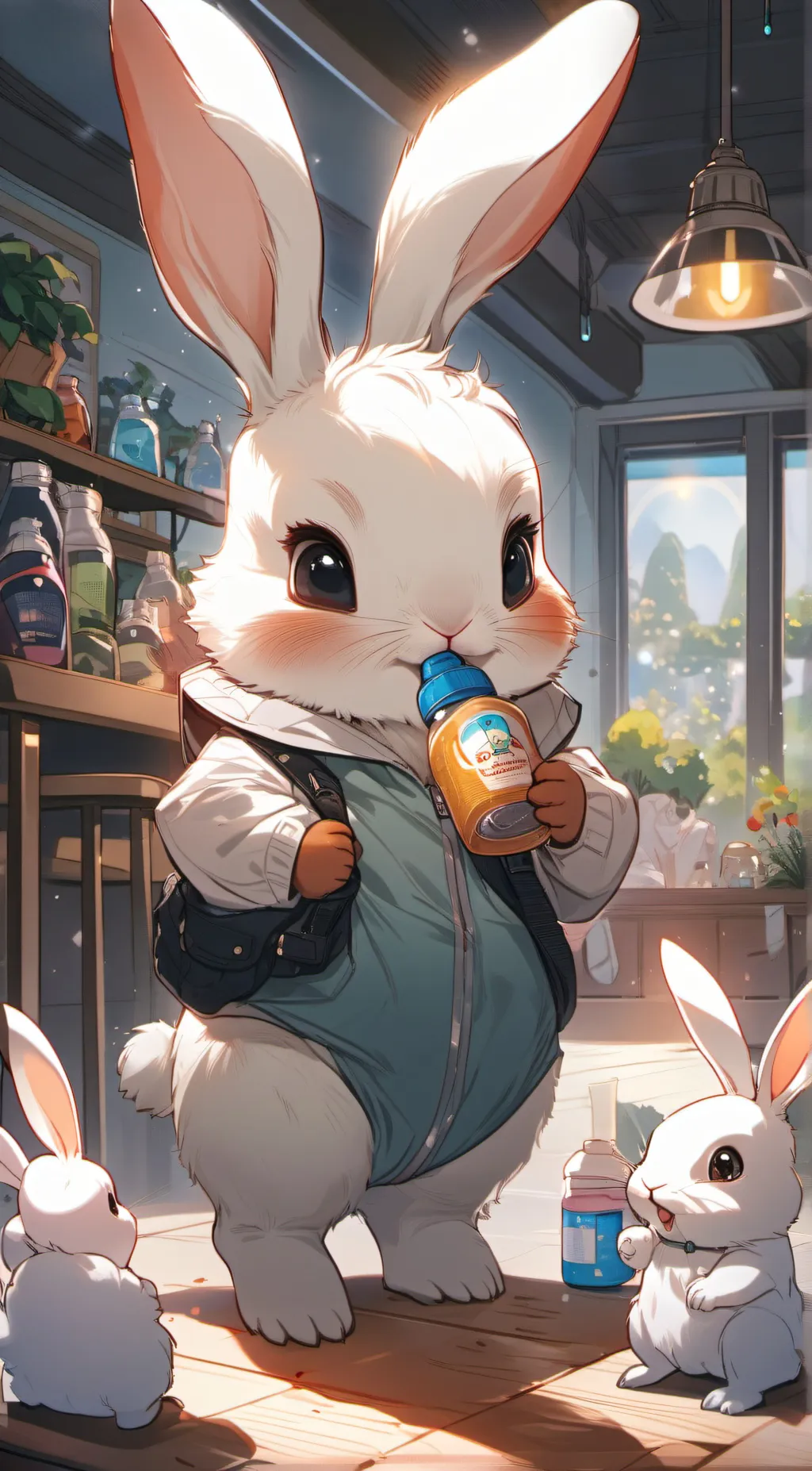 ai character: bunny background