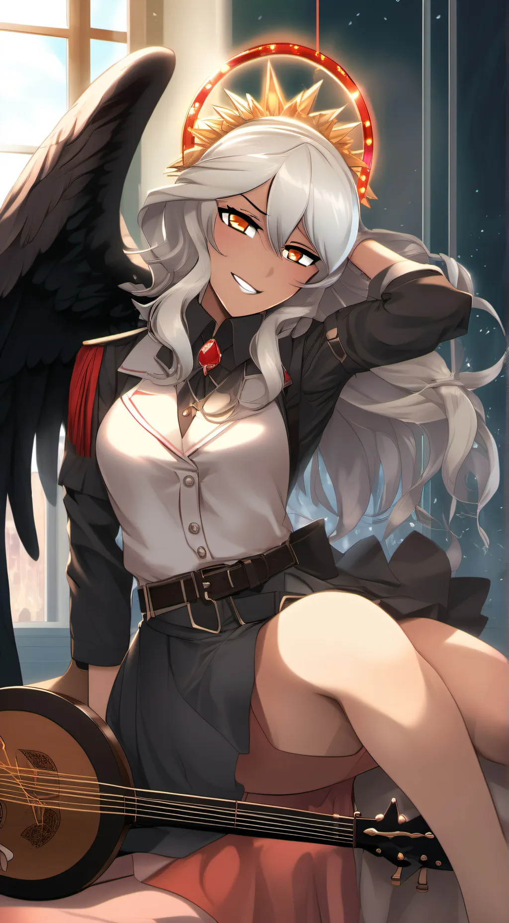 ai character: lute background