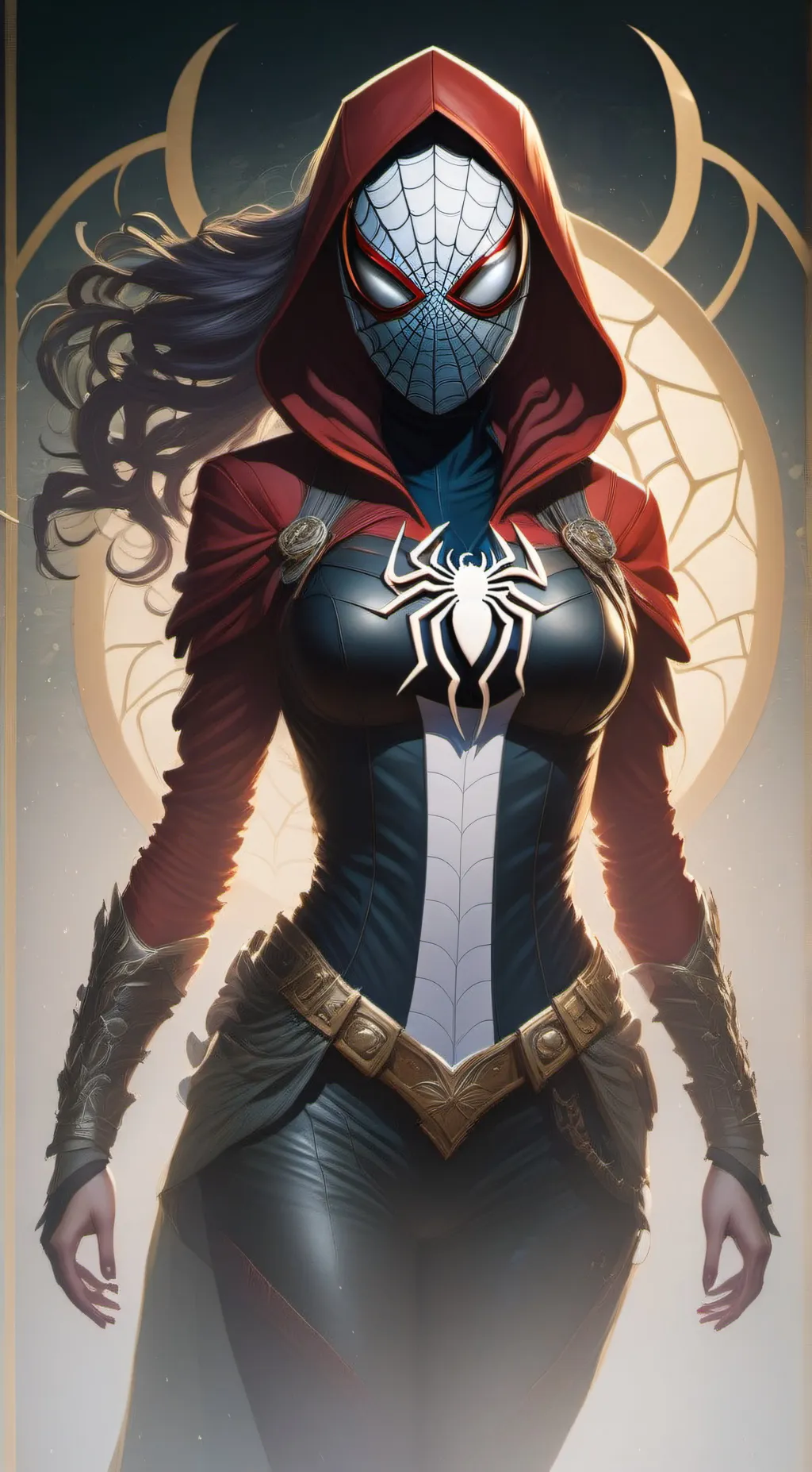 ai character: Spider-girl background