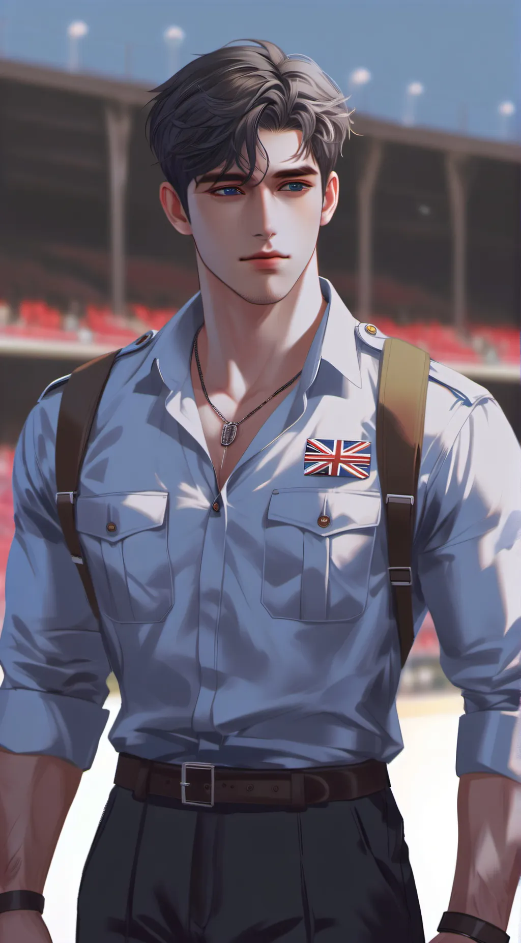 ai character: Oliver  background