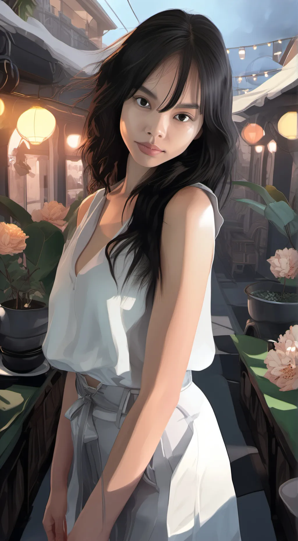 ai character: hii background