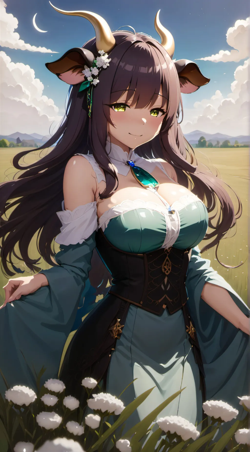 ai character: Ushi background