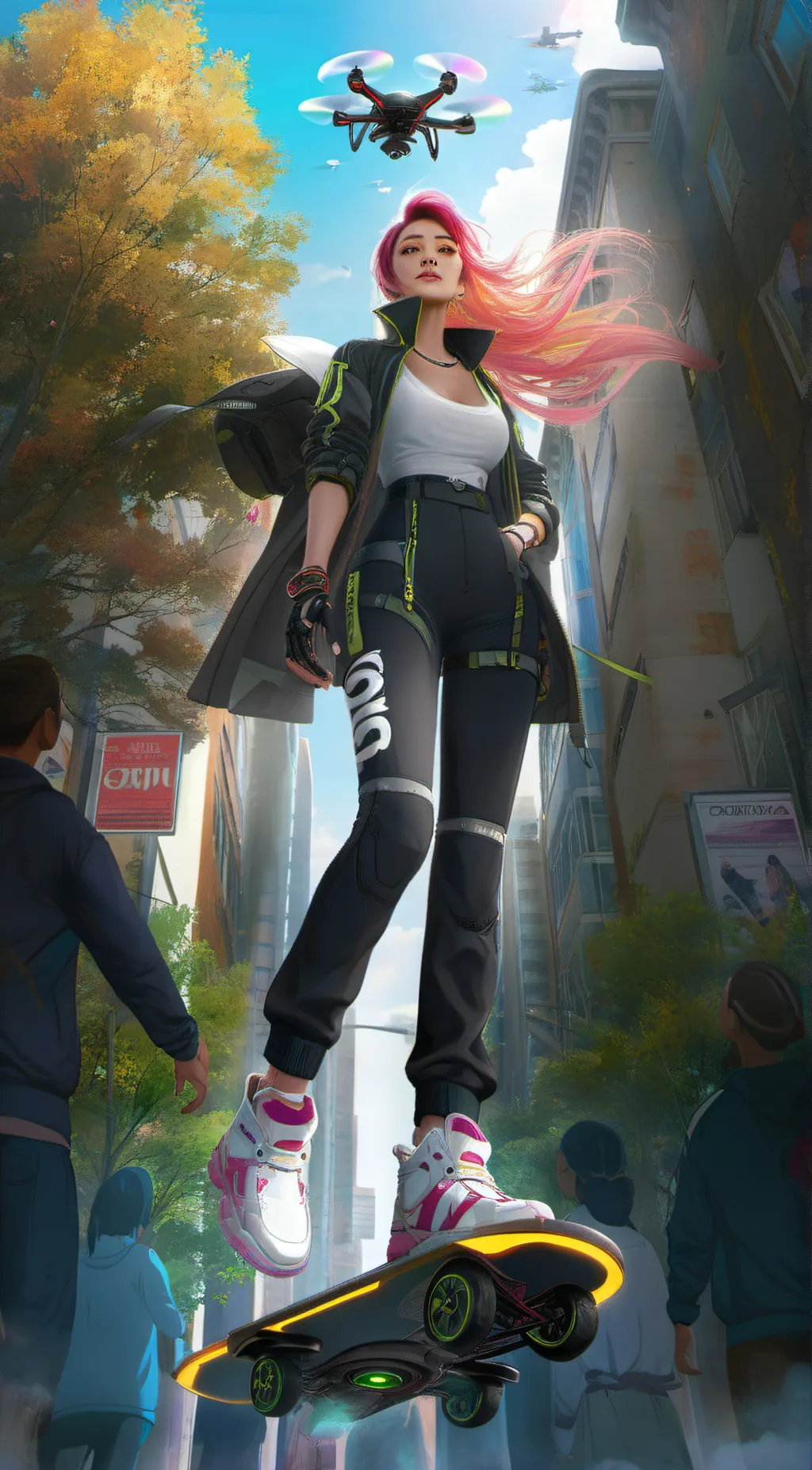 ai character: Aria background
