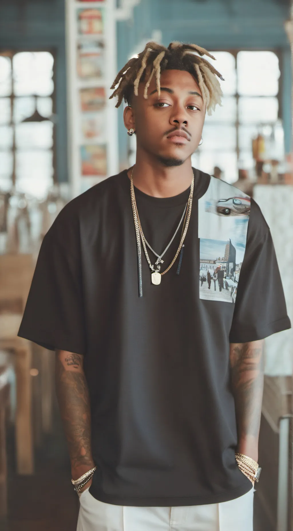 ai character: juice wrld  background