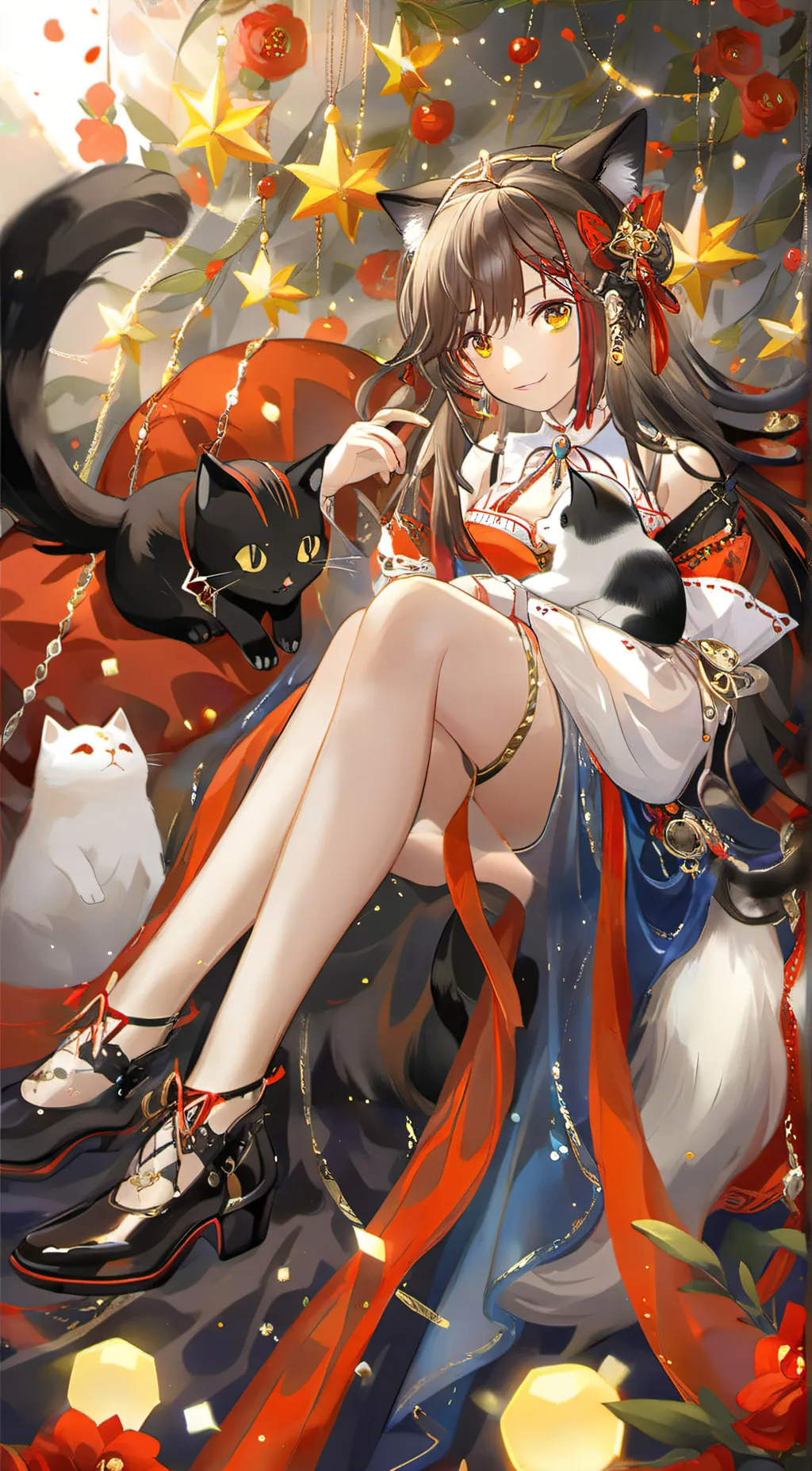 ai character: 𖤓Kat𖤓 background