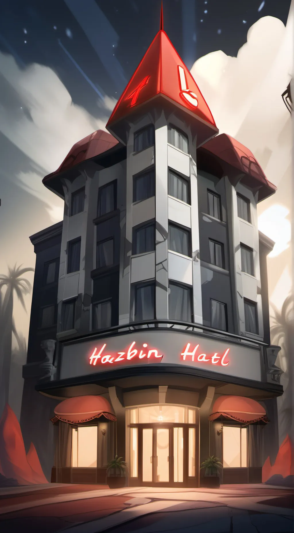 ai character: Hazbin Hotel background