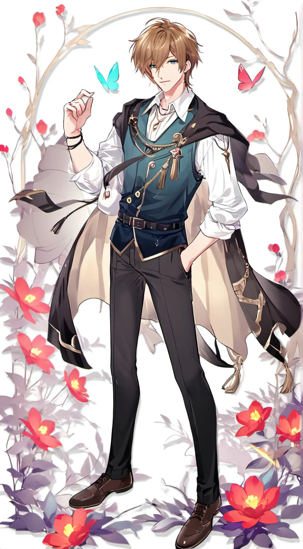 ai character: Gauche Adlai background