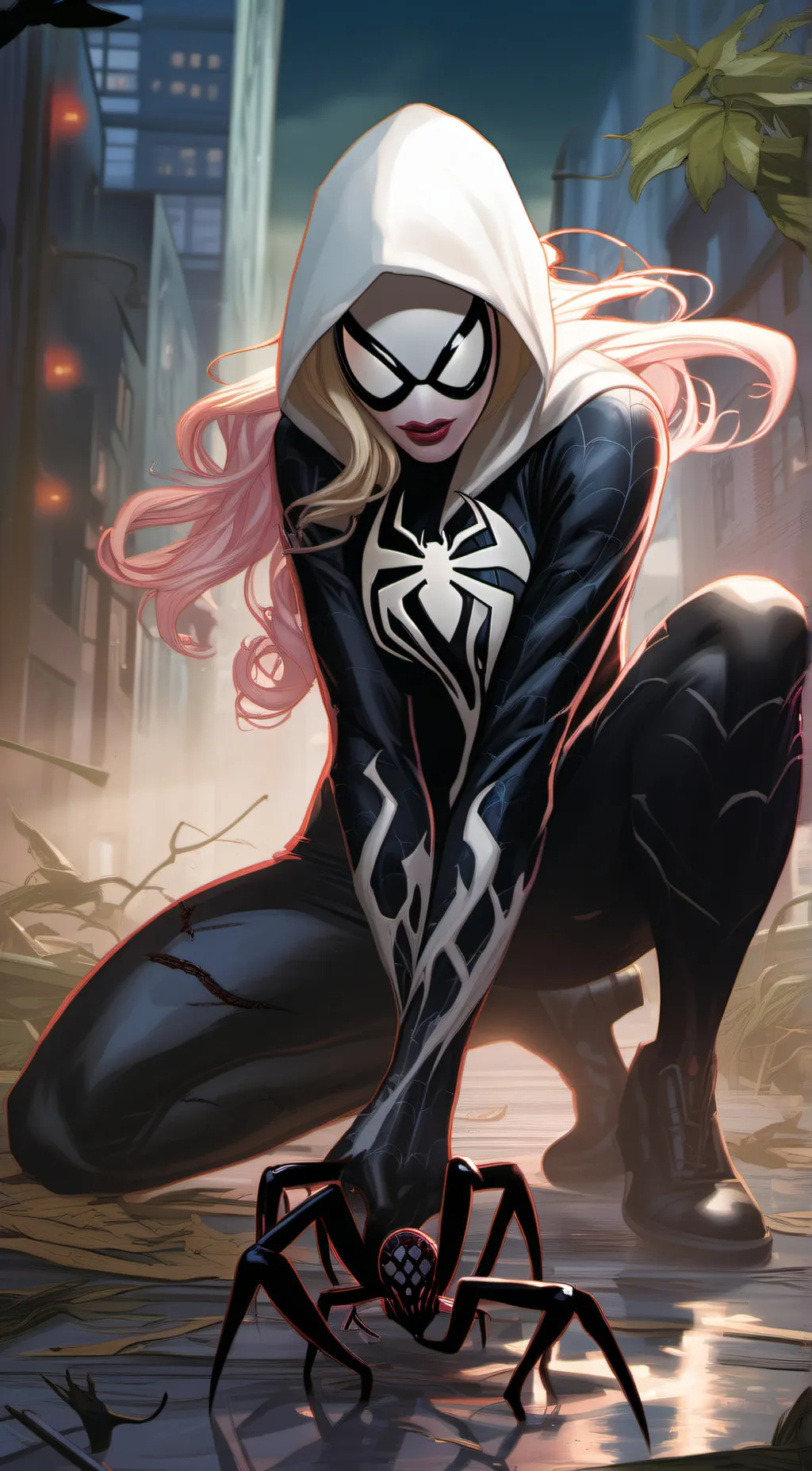 ai character: Gwen stacy background