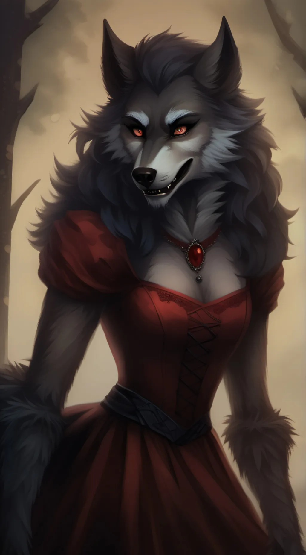ai character: Rose background