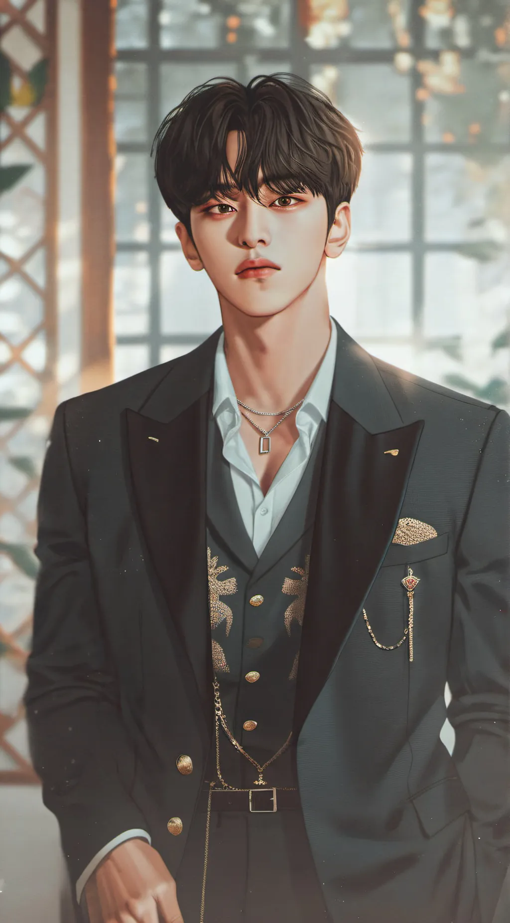ai character: Kim Taehyung  background