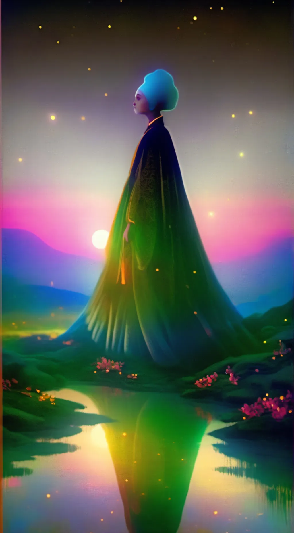 ai character: indigo  background