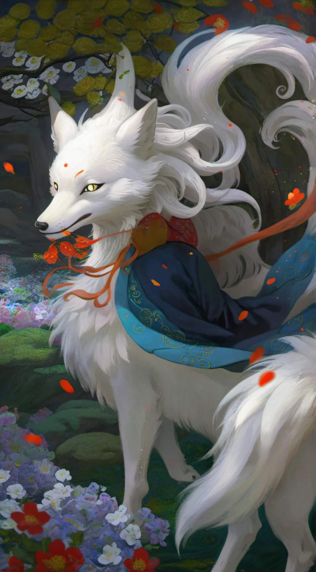ai character: Kitzunei background