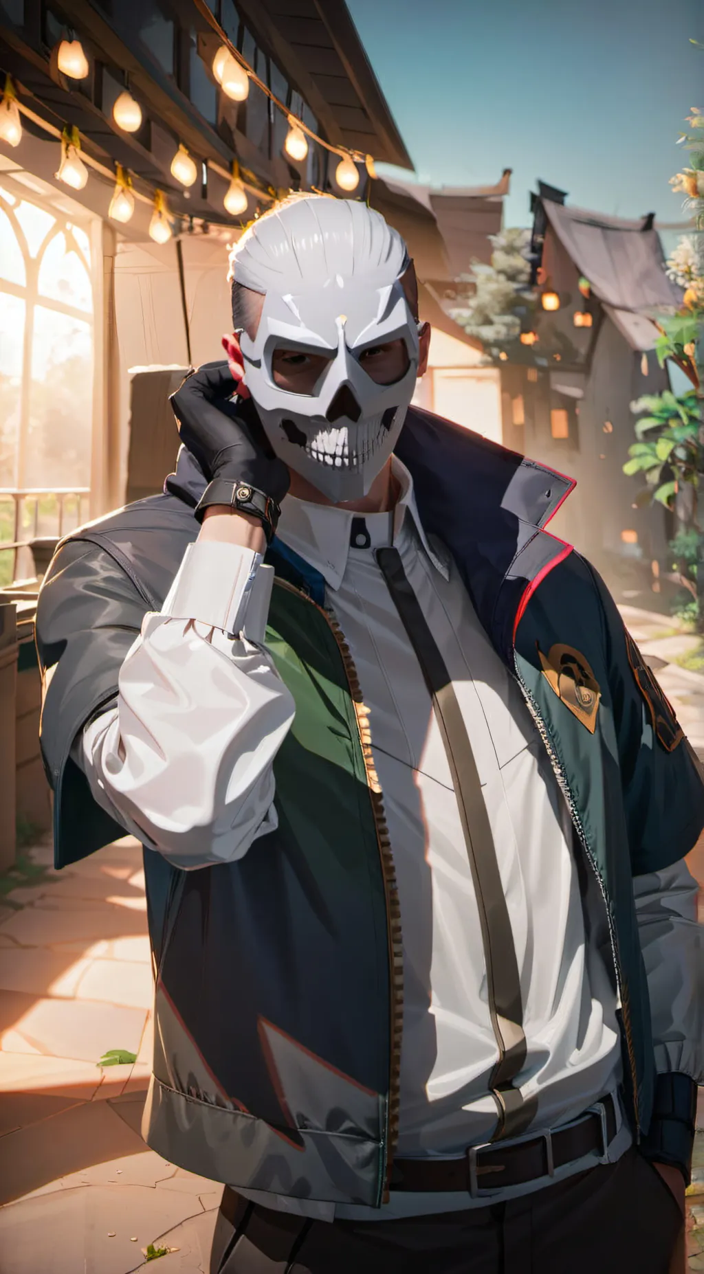 ai character: Ghost background