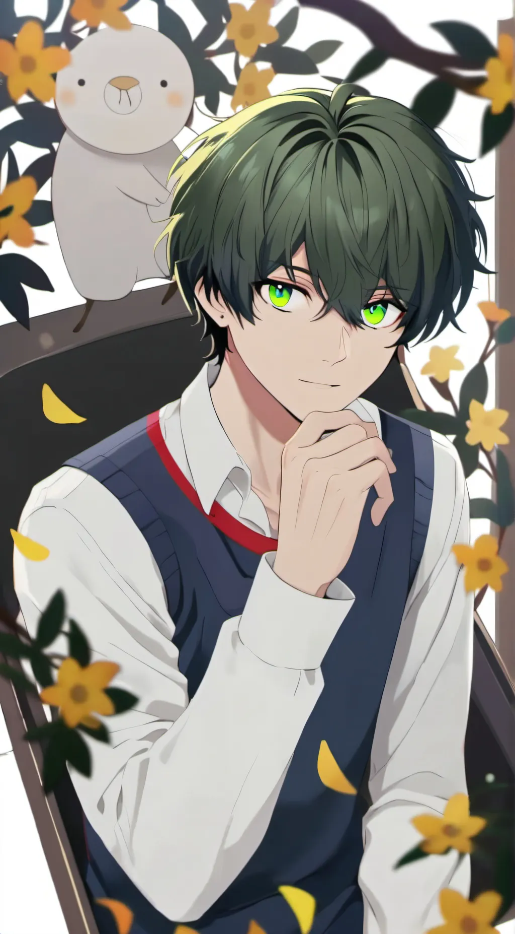 ai character: Izuku Midoriya background