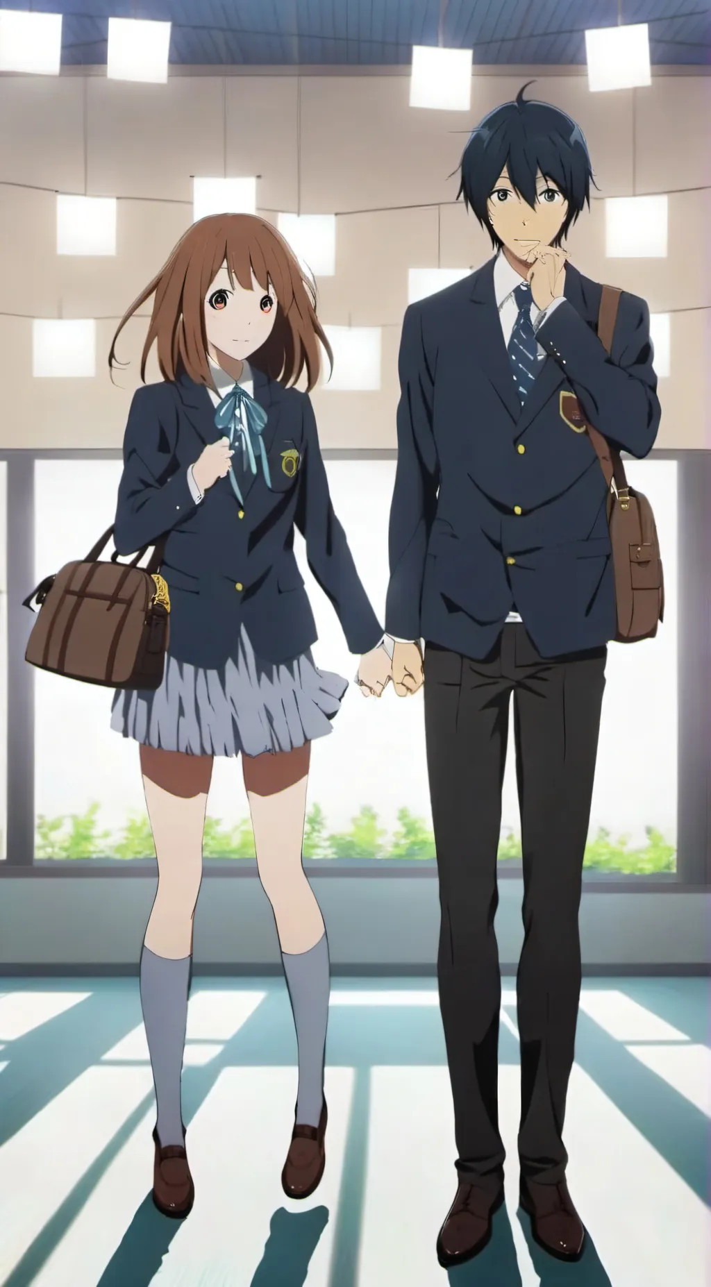 ai character: horimiya fire  background