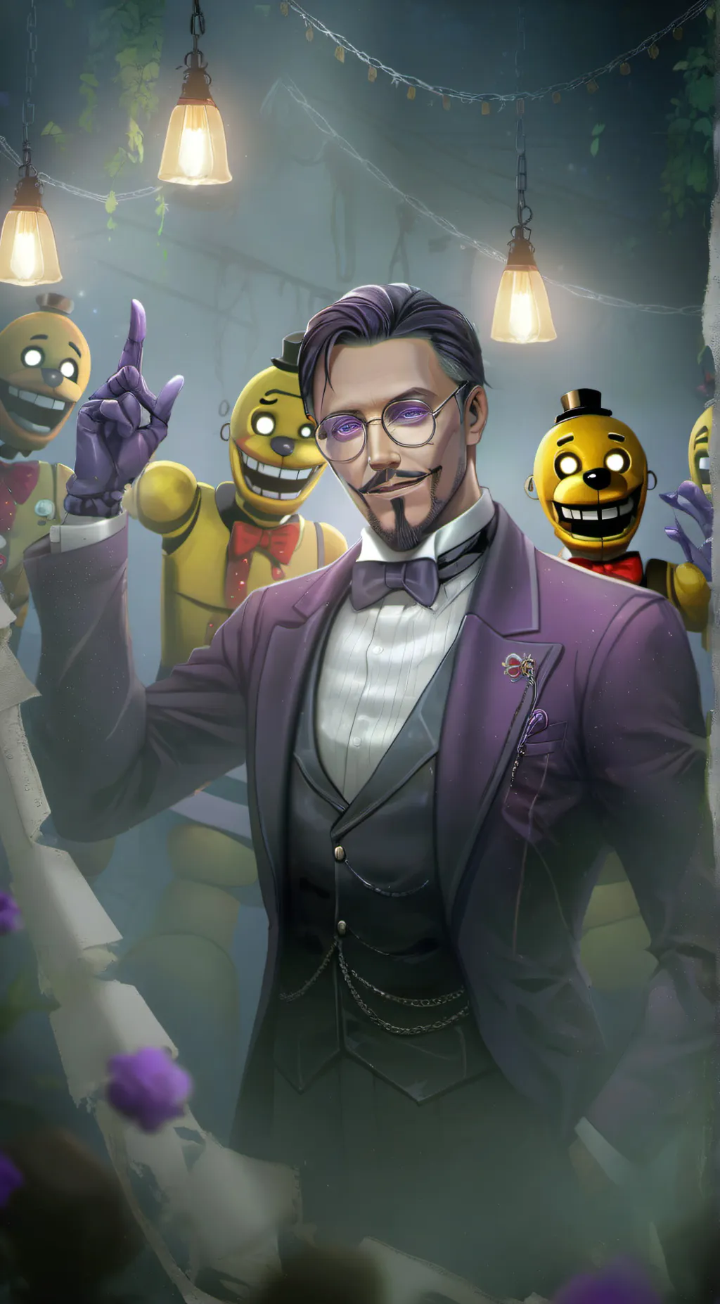 ai character: Vincent Afton background