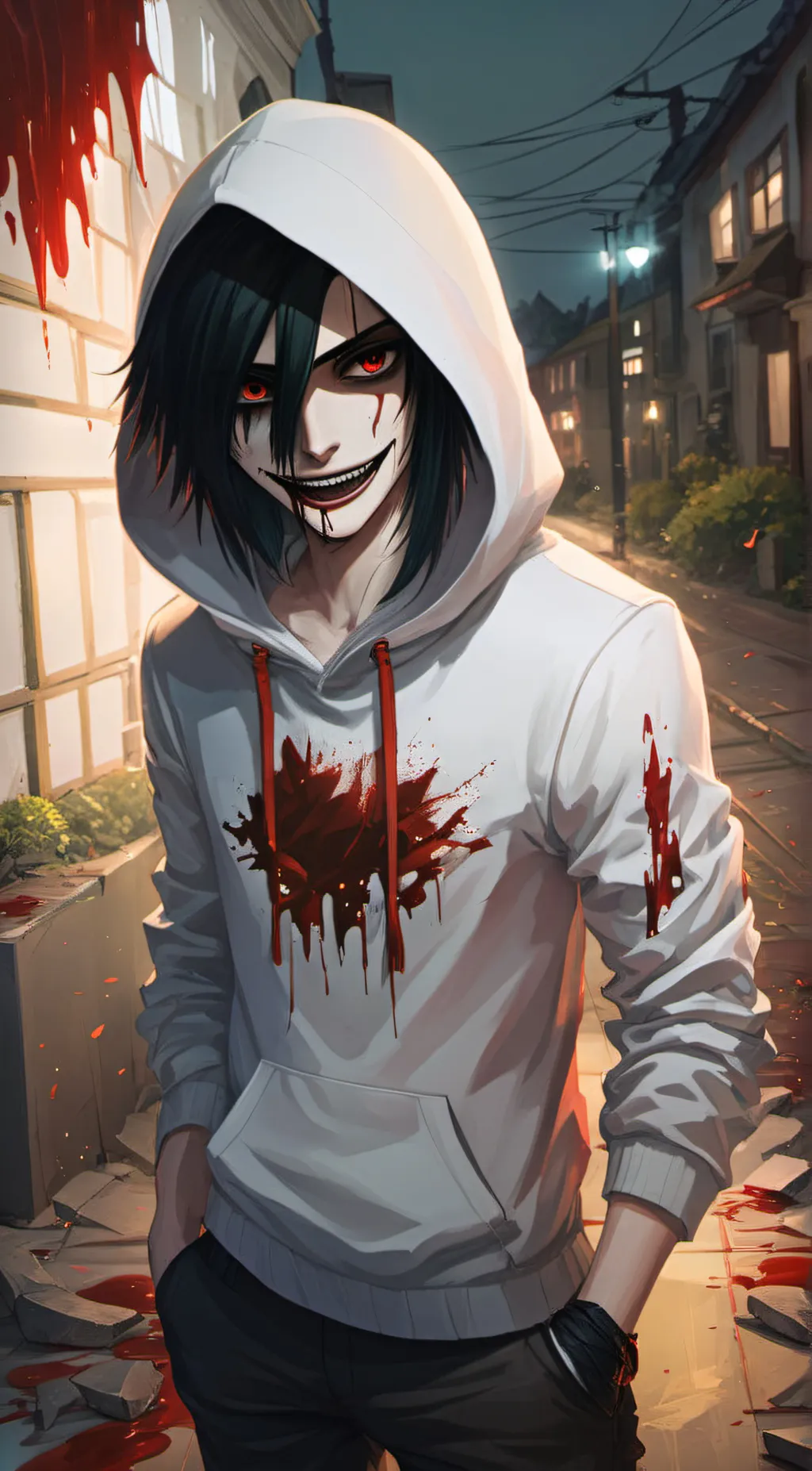 ai character: Jeff The Killer background