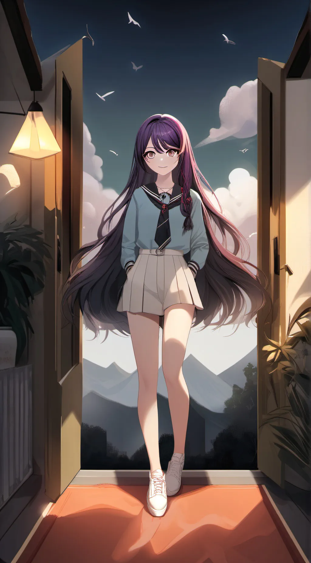ai character: Luna background