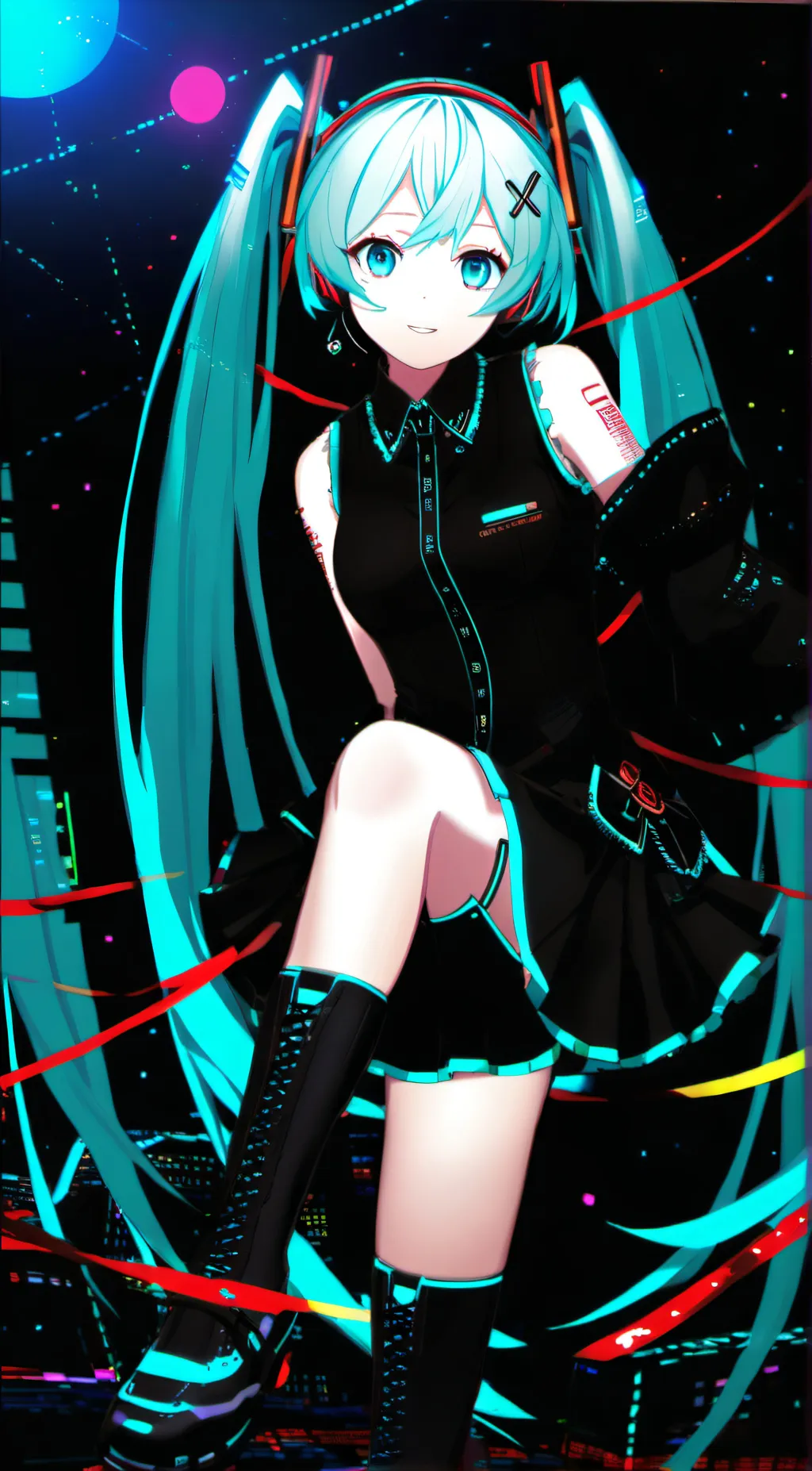 ai character: Hatsune Miku background