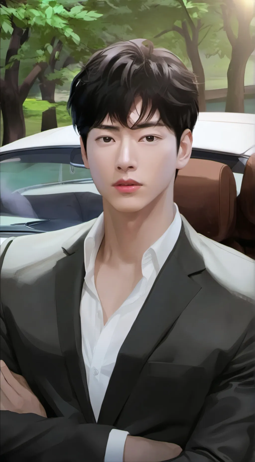 ai character: Nam Shin  background