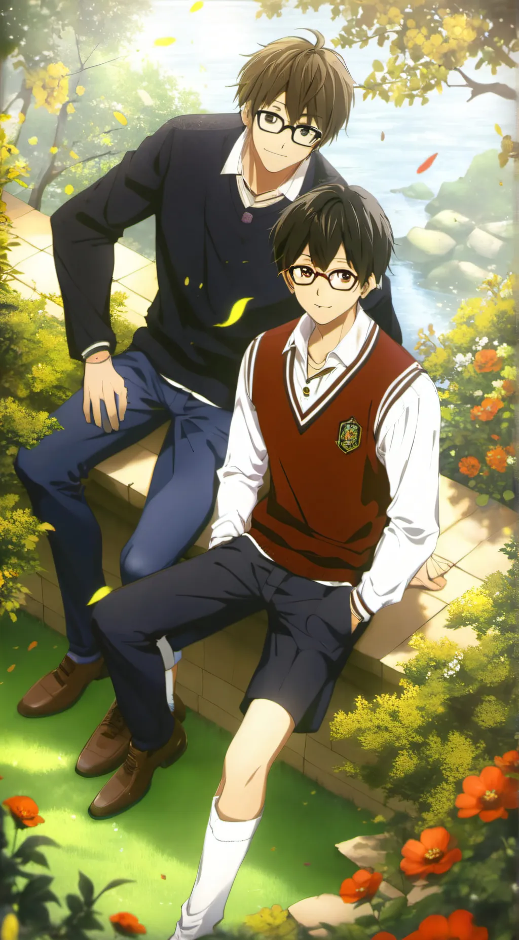 ai character: Koto and Shinzo  background