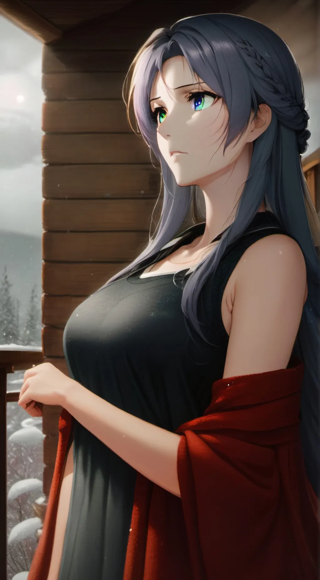 ai character: rose background