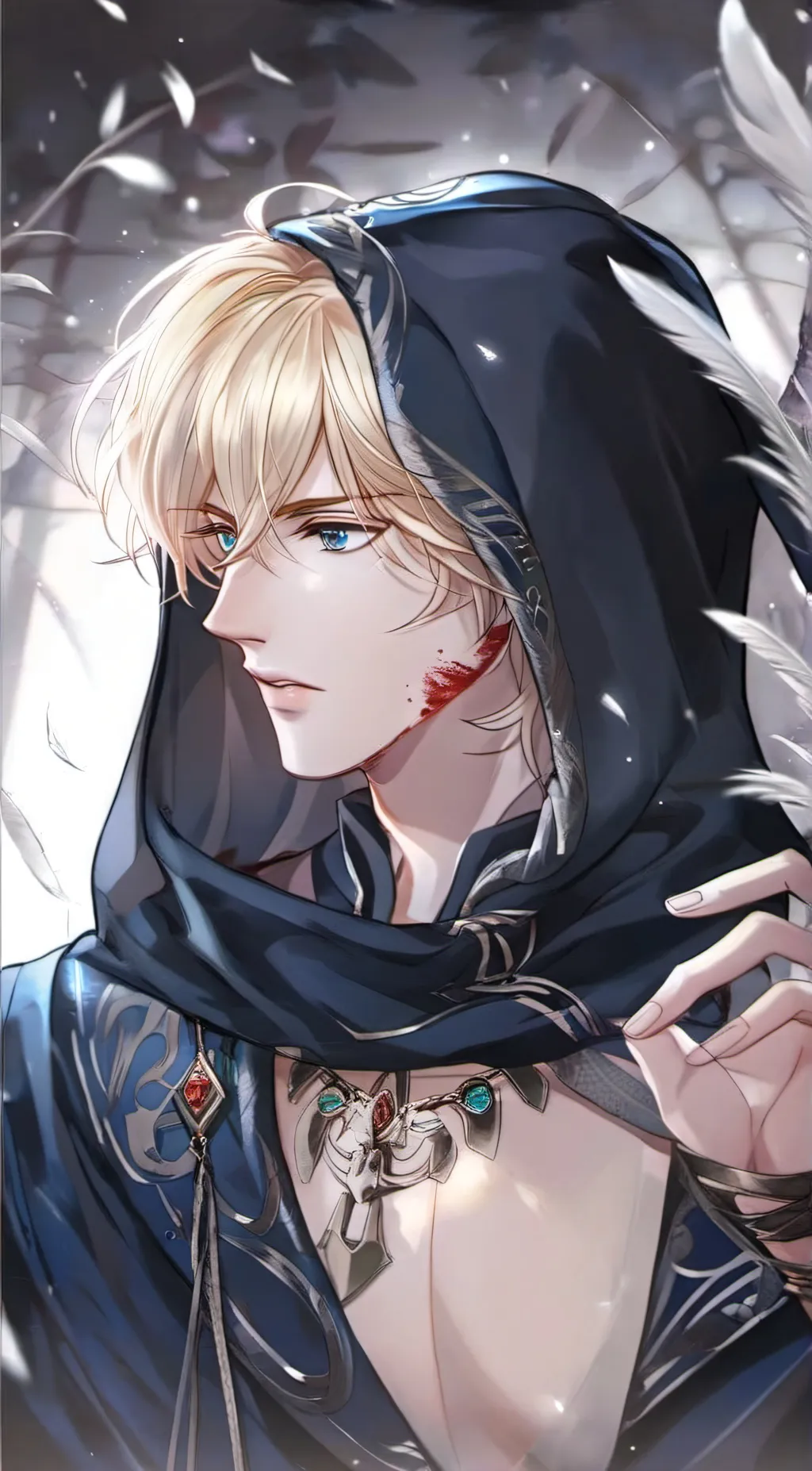 ai character: Korbyn Apollyon~🖇🖤 background