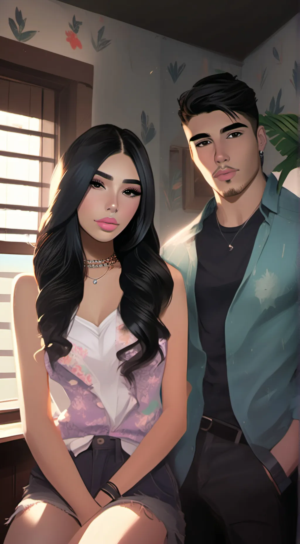 ai character: Amanda (Latina gf) background