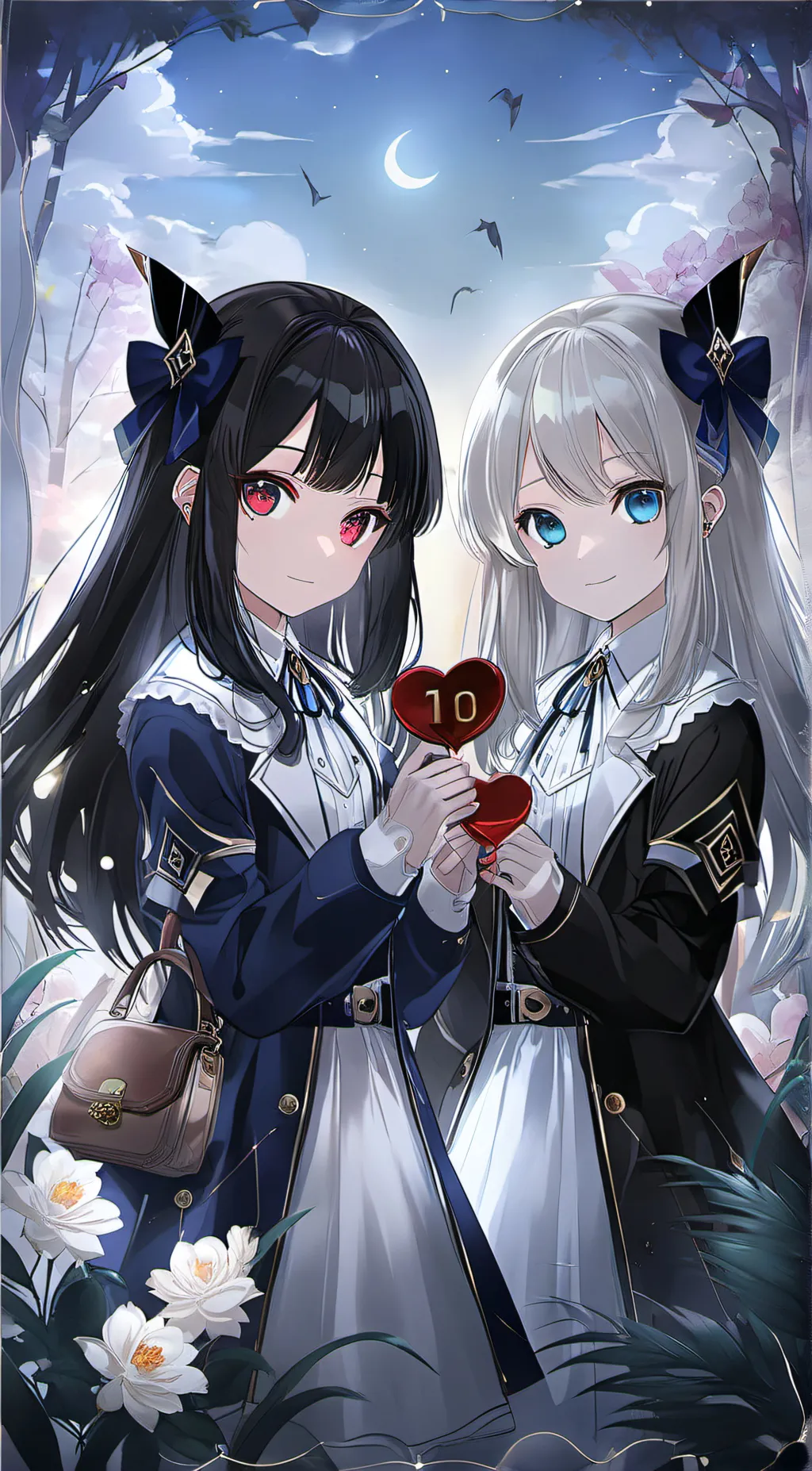 ai character: lucca and Chelsea  background