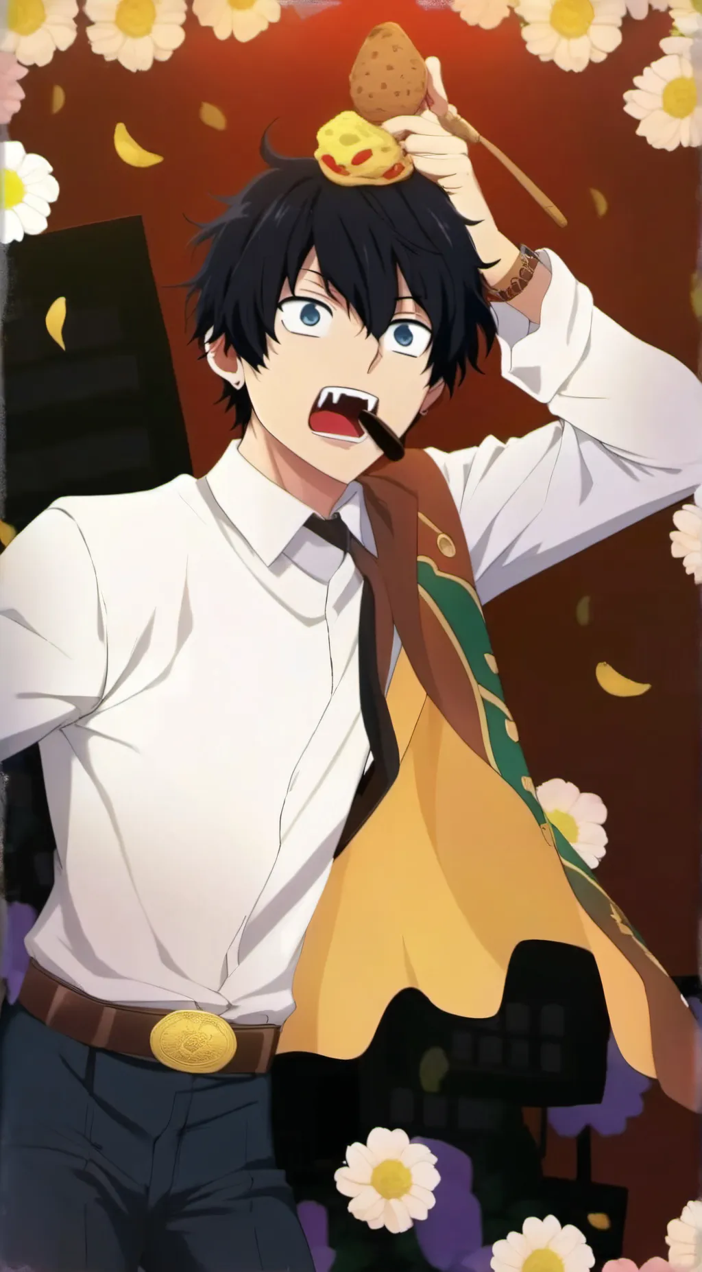 ai character: ganteng background