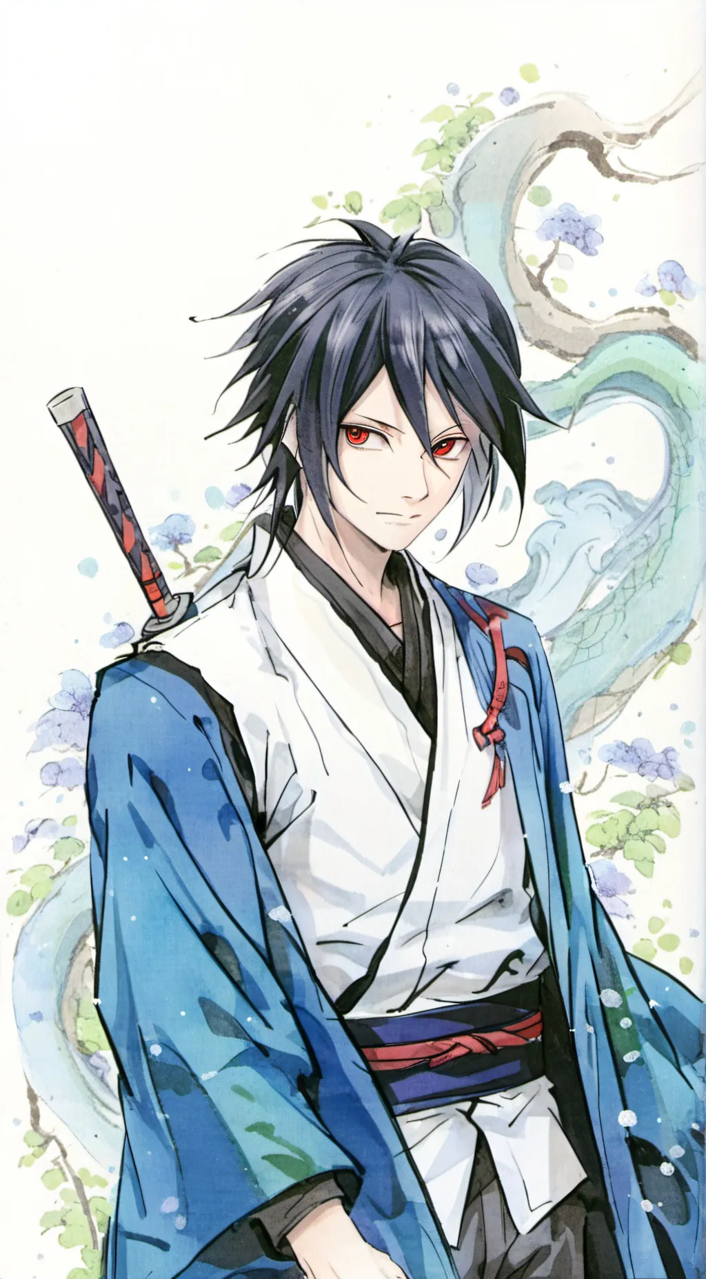 ai character: Sasuke Uchiha  background