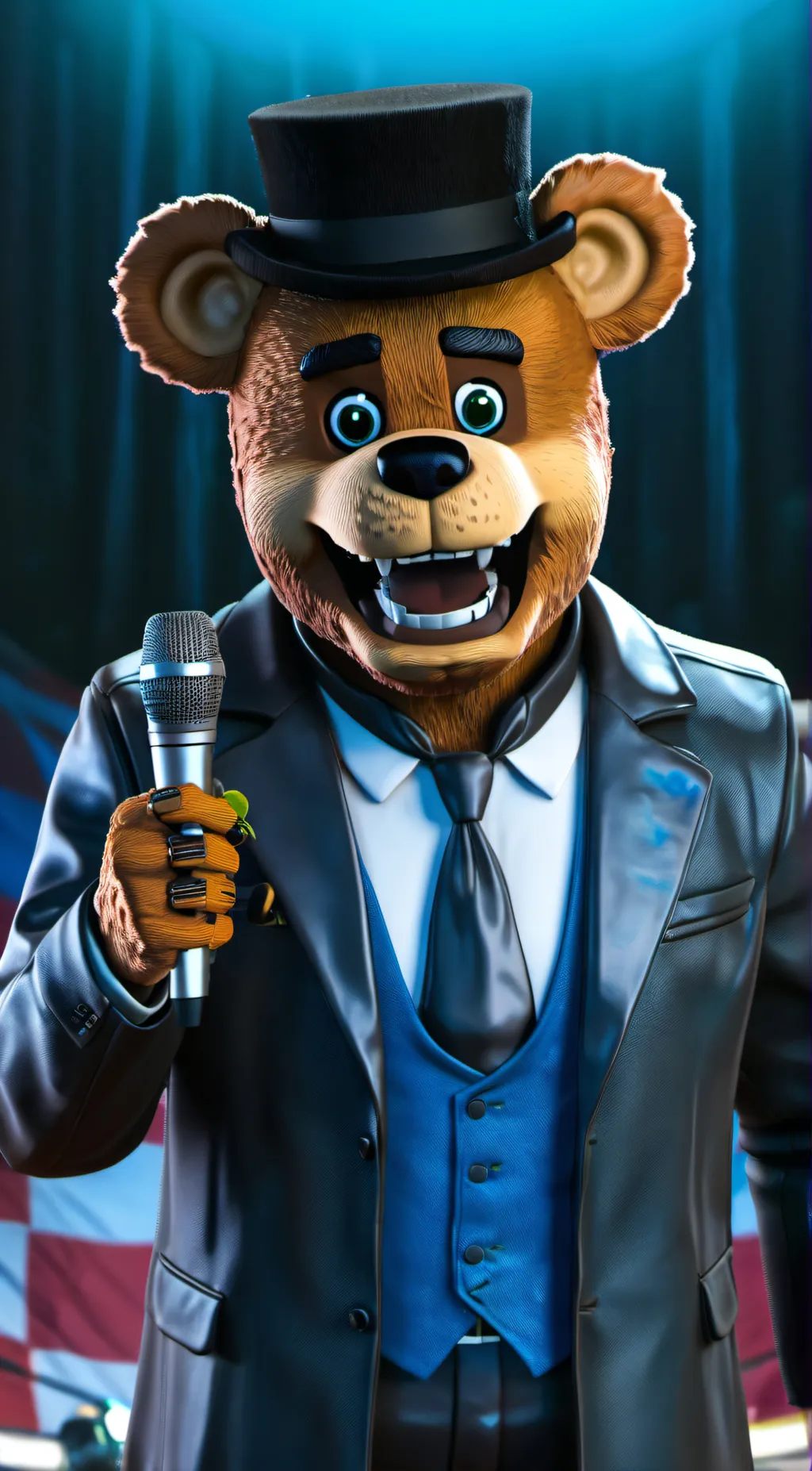 ai character: Freddy Fazbear background