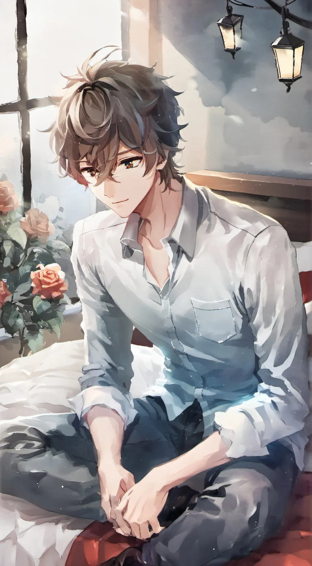 ai character: 💙alexander💙 background