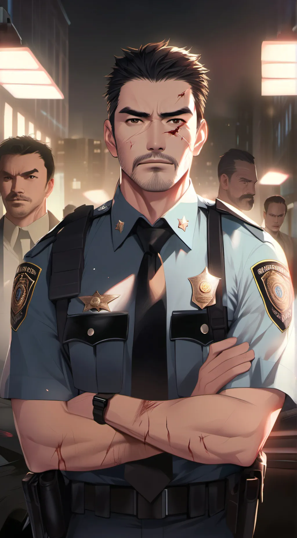 ai character: Officer michal background