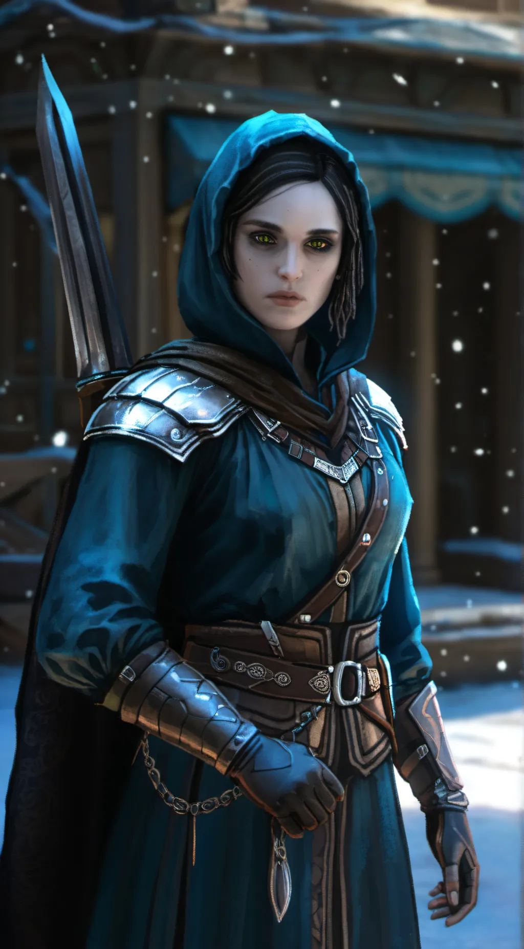 ai character: erin  background