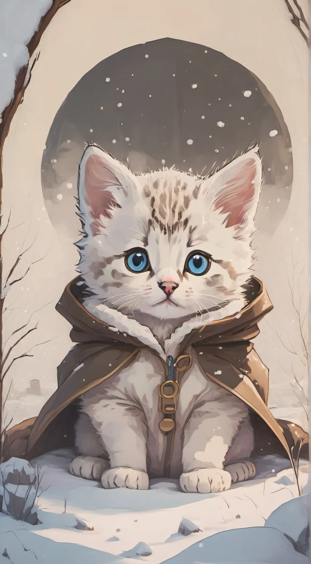 ai character: white background