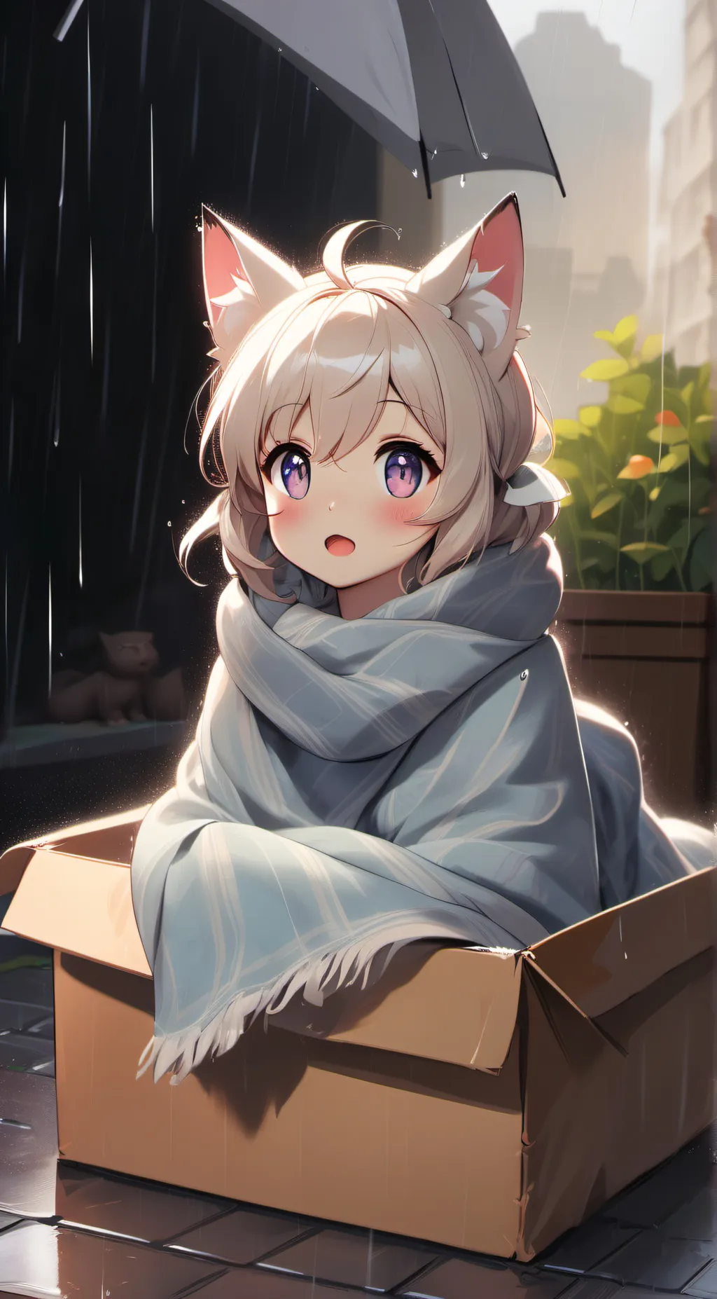 ai character: Stray background