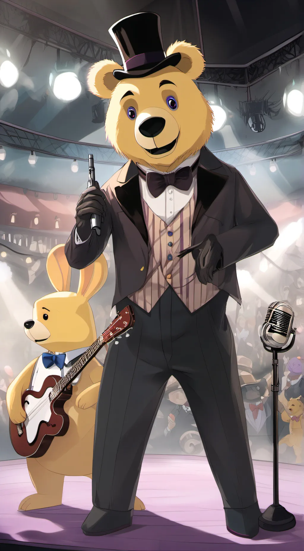 ai character: fredbears! background
