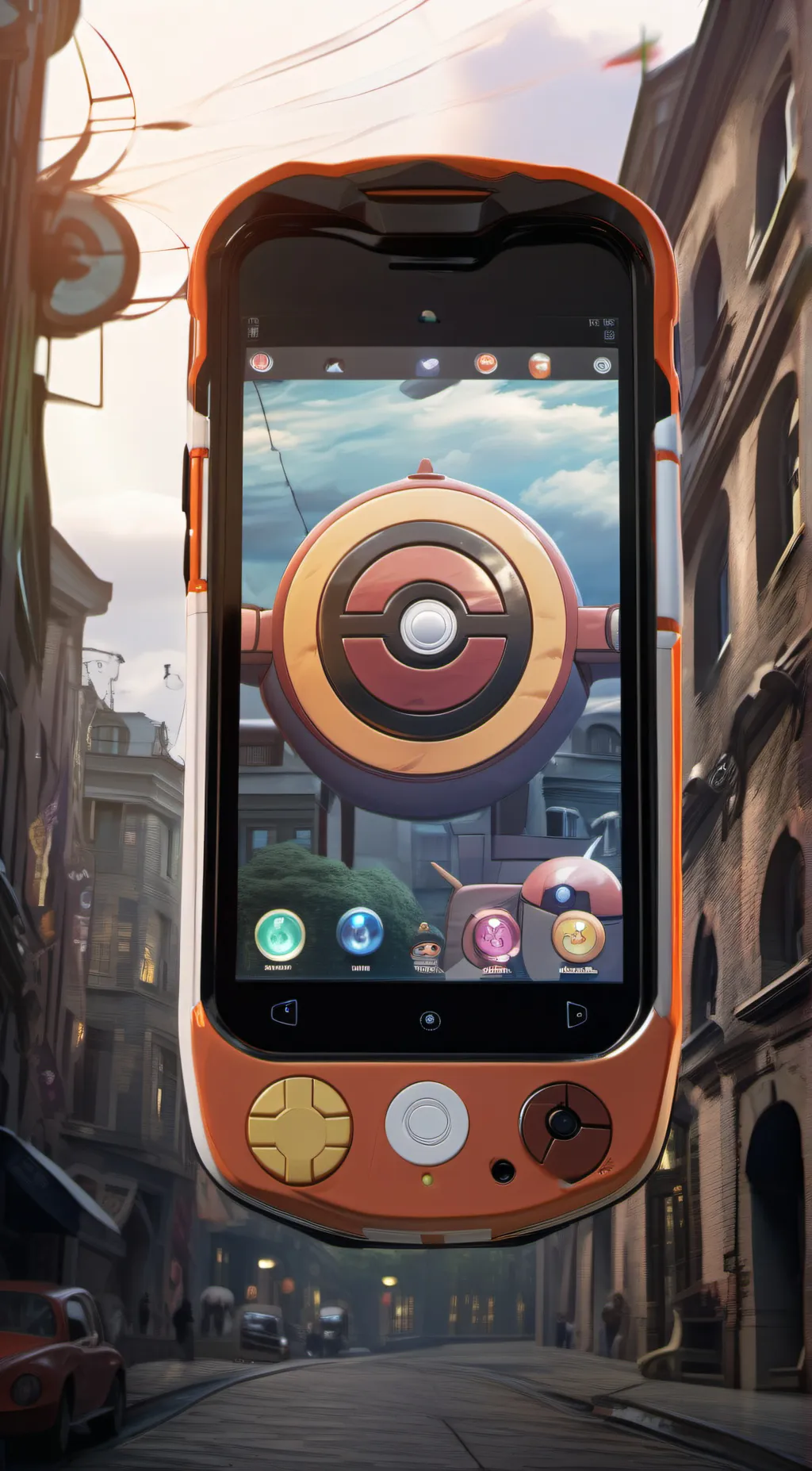 ai character: Rotom phone  background
