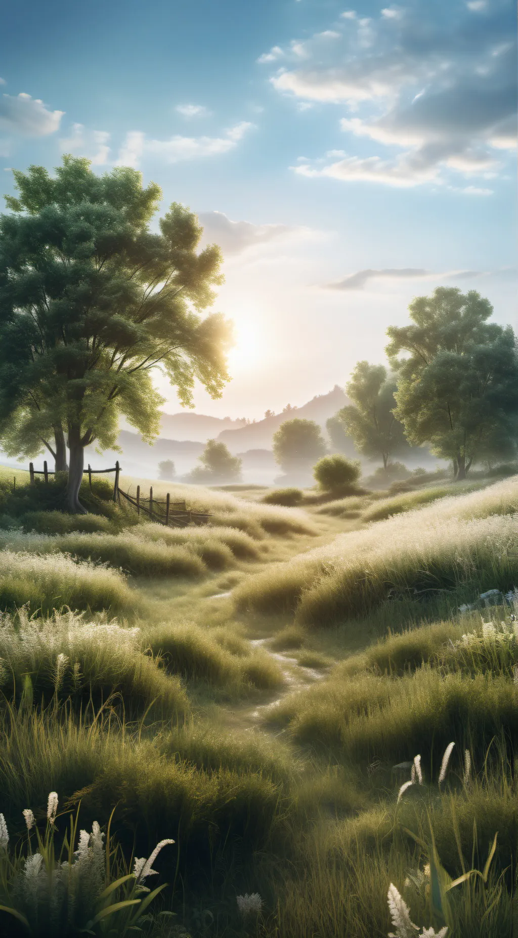 ai character: Grass background