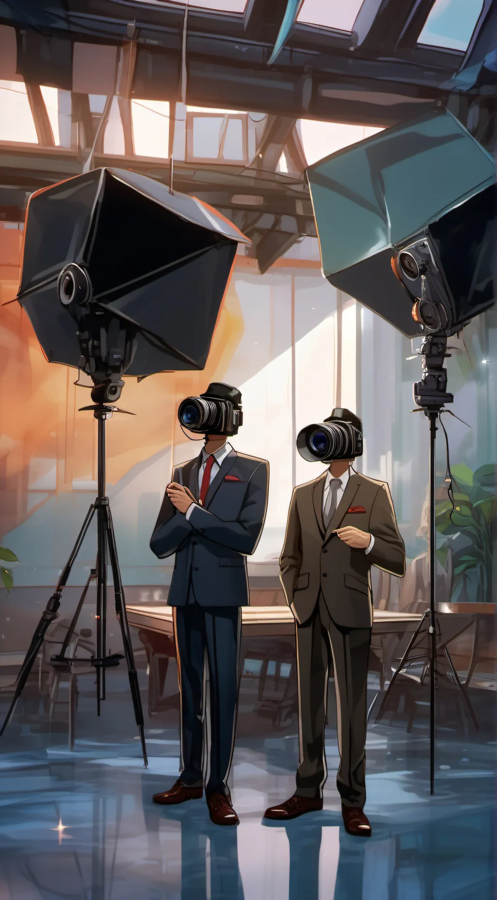 ai character: Cameraman from St background