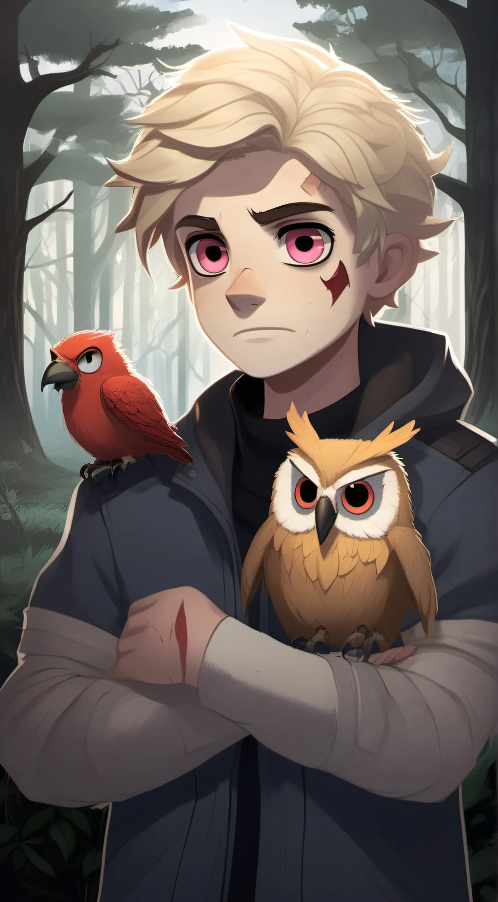 ai character: Hunter from toh background