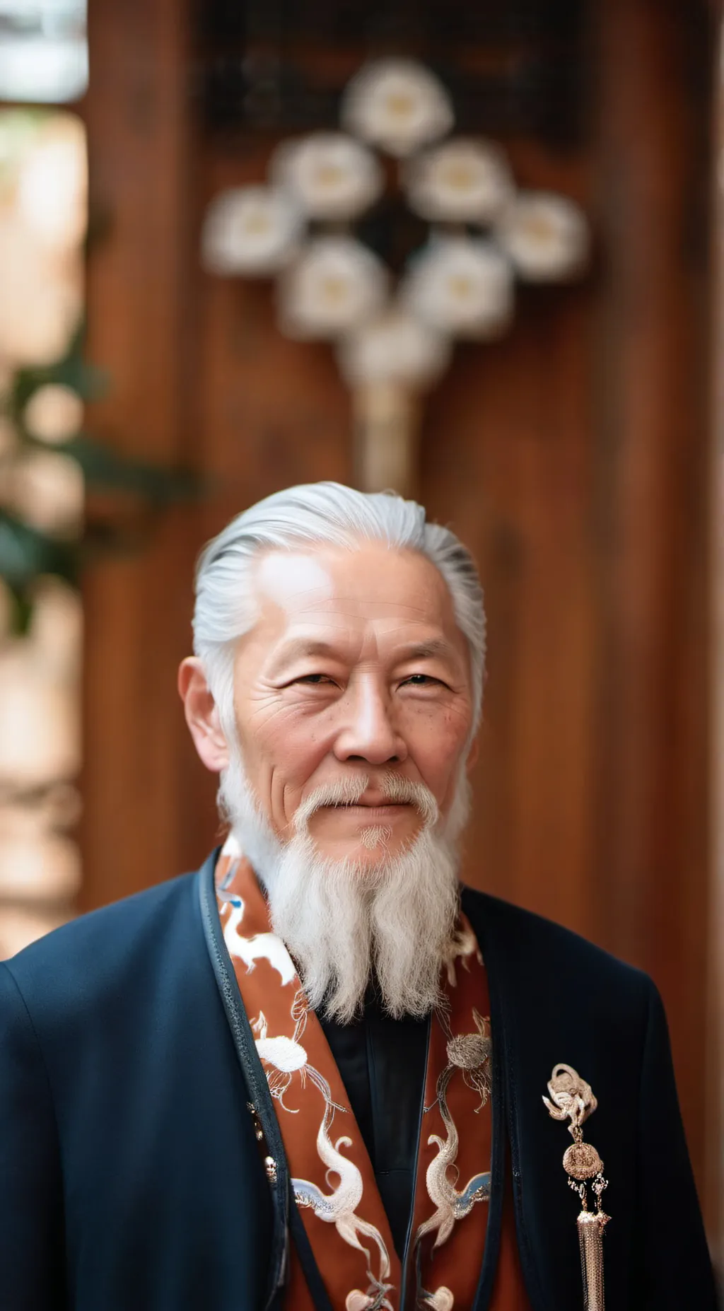 ai character: Chinese grandpa background