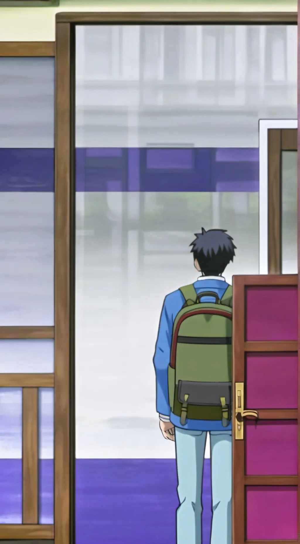 ai character: Mha class room A1 background