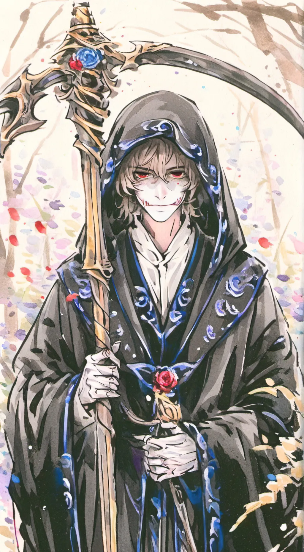 ai character: ¬ Grim Reaper ¬ background