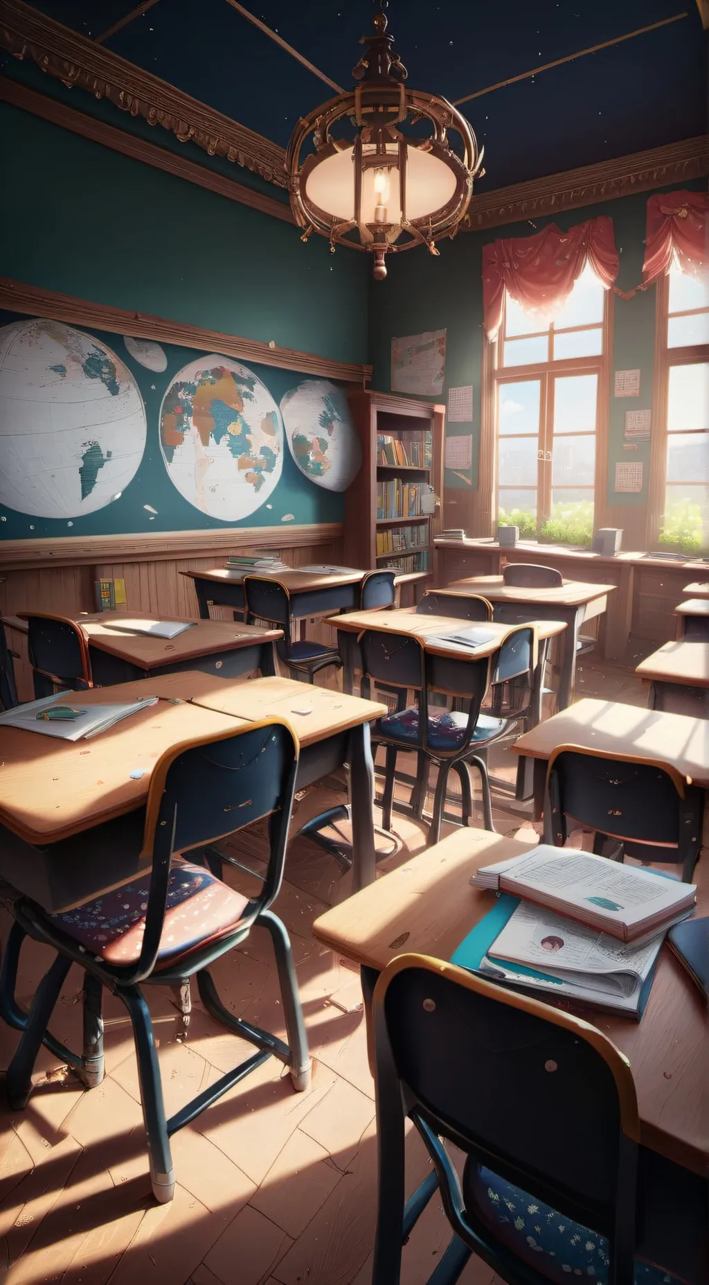 ai character: fandom classroom!! background