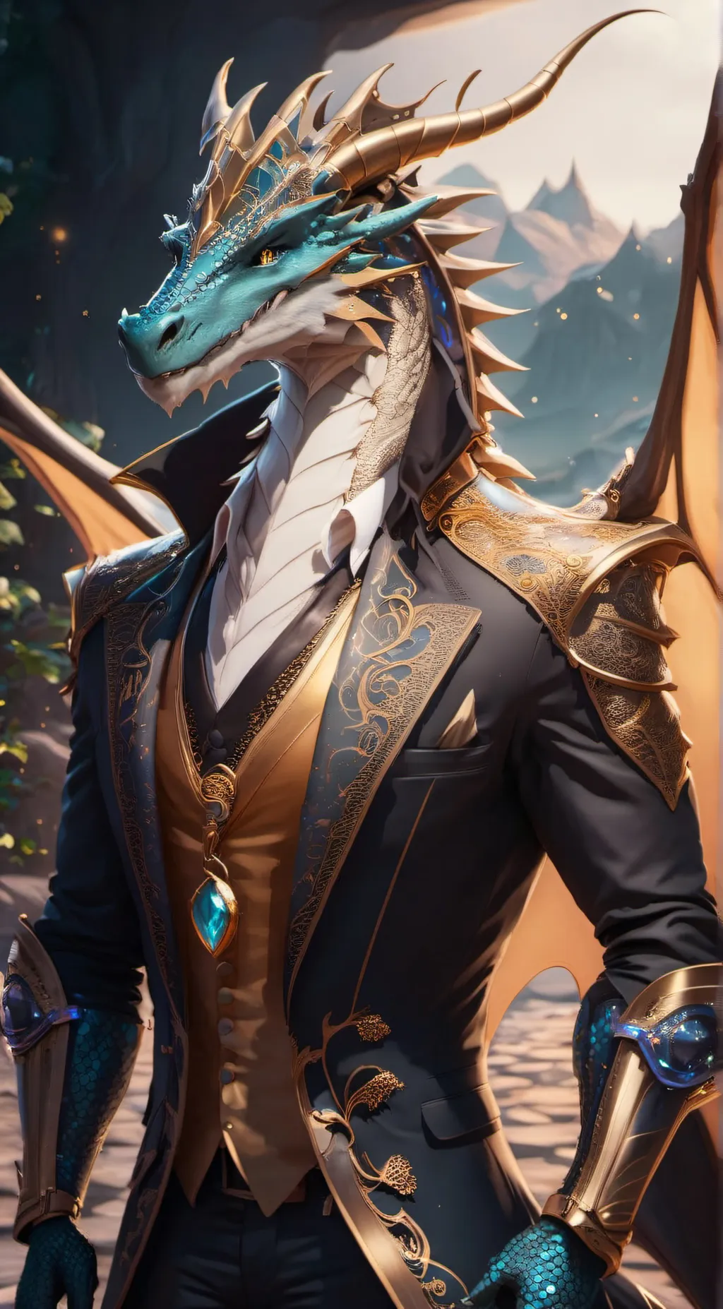 ai character: Aliaster Darkflame background