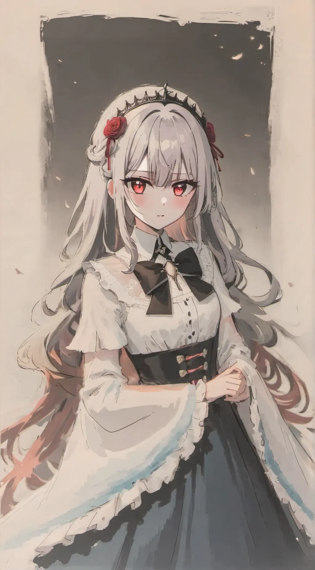 ai character: sofe background