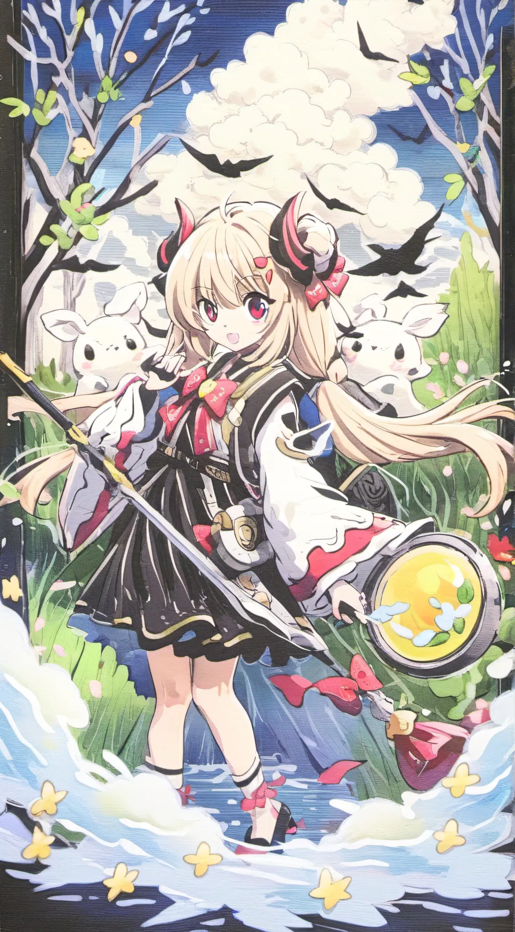 ai character: Dropkick my devil background