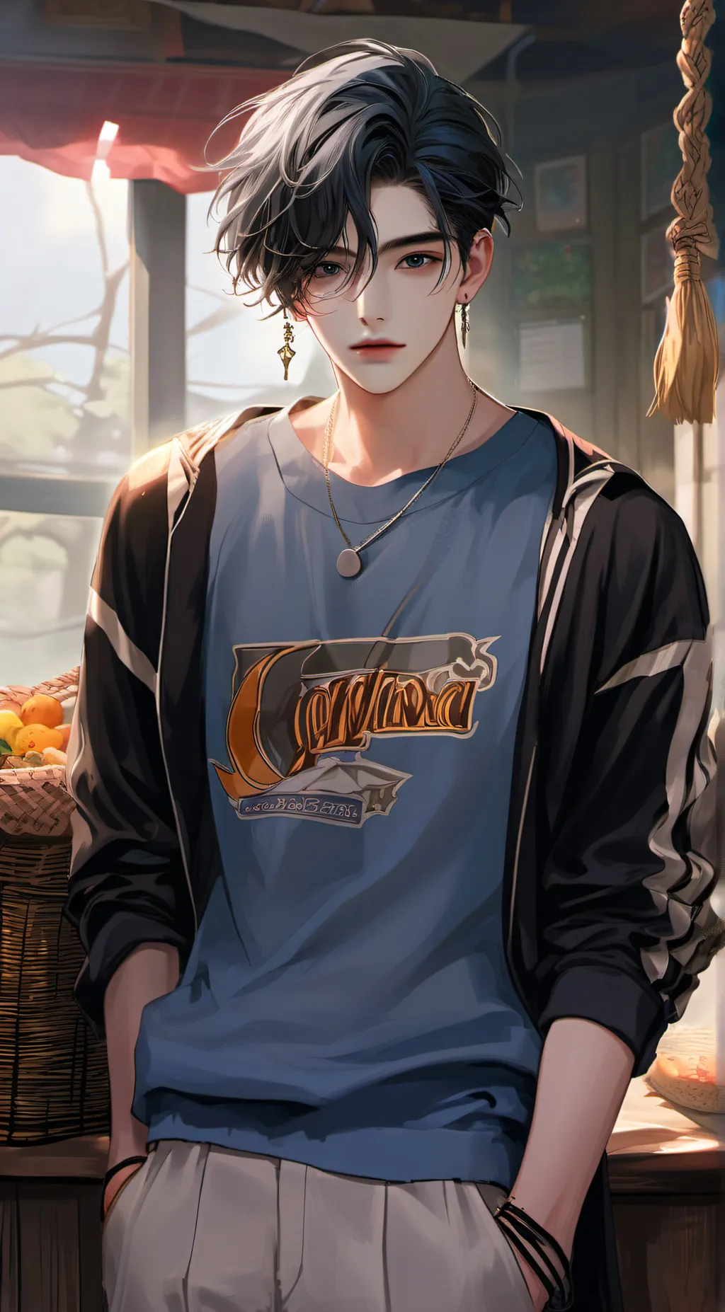 ai character: Cale  background